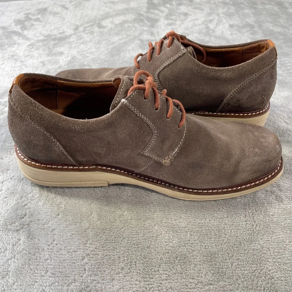 Gravity Defyer GDEFY Oxford Shoes Mens 9 Brown Suede Lace Up Casual Office‎